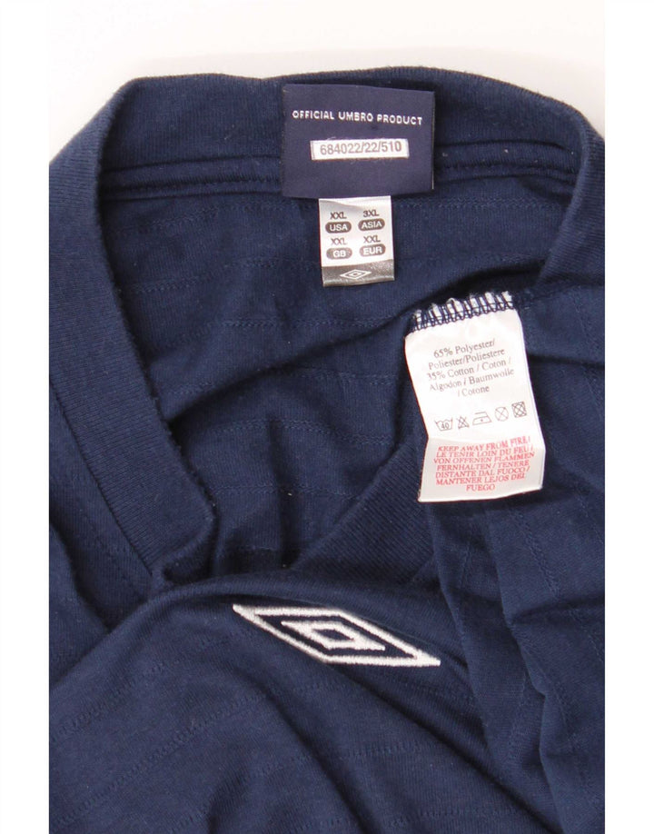 Umbro Herren T-Shirt Top 2XL Marineblau Polyester