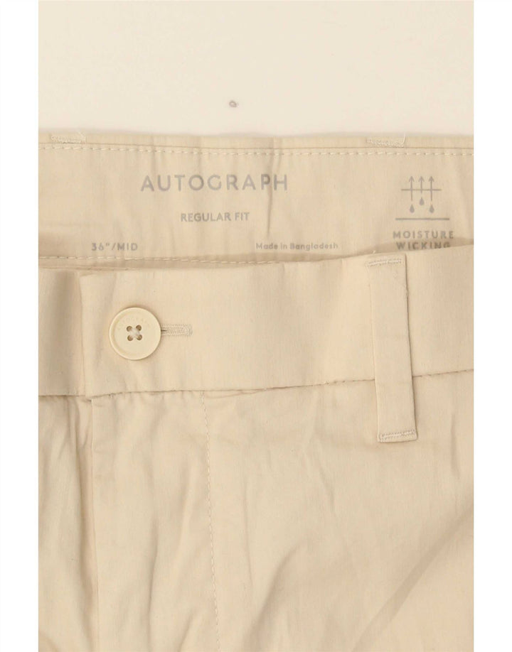 Marks & Spencer Herren Autograph Regular Fit Chinoshorts W36 Large Beige