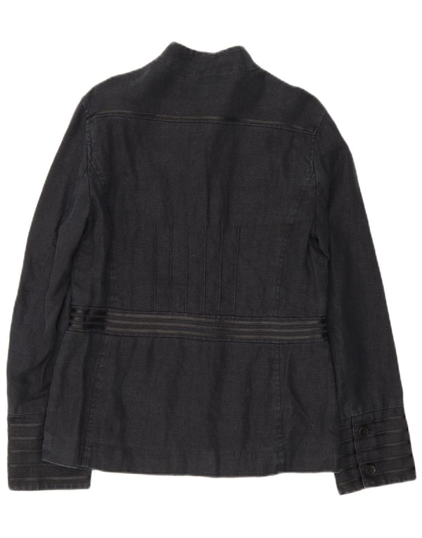 Laura Ashley Damen-Blazer im Militär-Stil mit 6 Knöpfen, UK 12, Mittelmarineblau