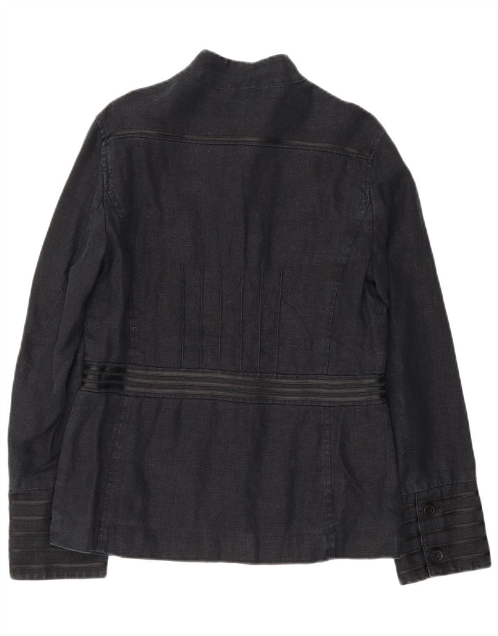 Laura Ashley Damen-Blazer im Militär-Stil mit 6 Knöpfen, UK 12, Mittelmarineblau