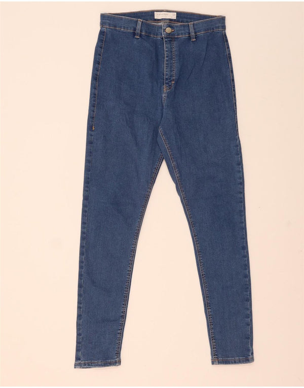 Topshop Damen Joni Skinny Jeans W32 L28 Blaue Baumwolle