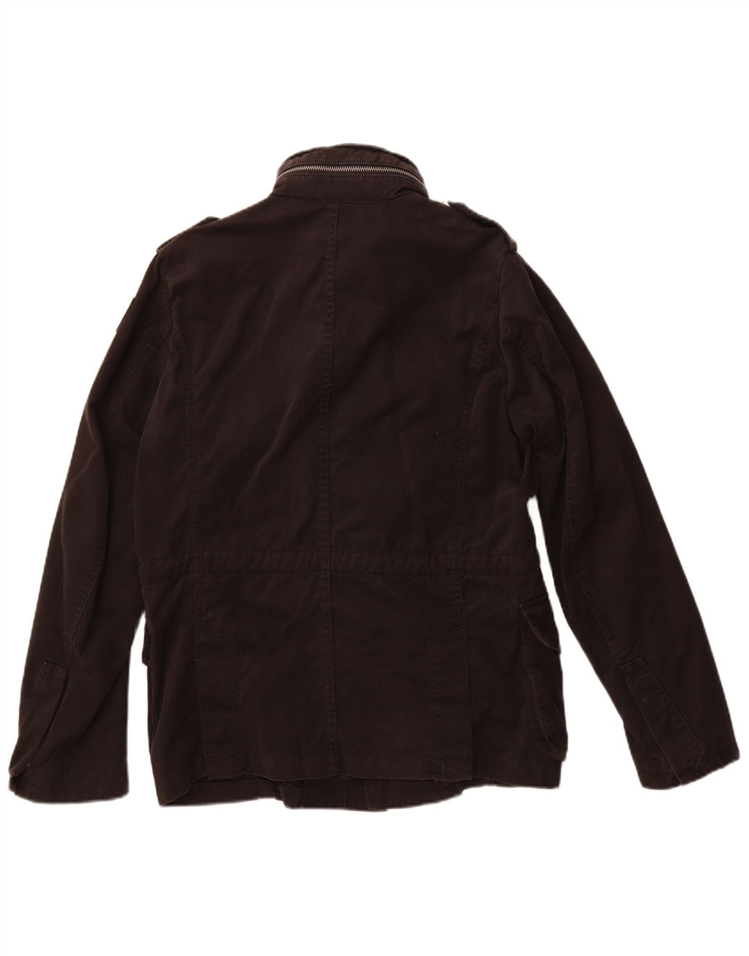 Diesel Herren Militärjacke UK 40 Große schwarze Baumwolle