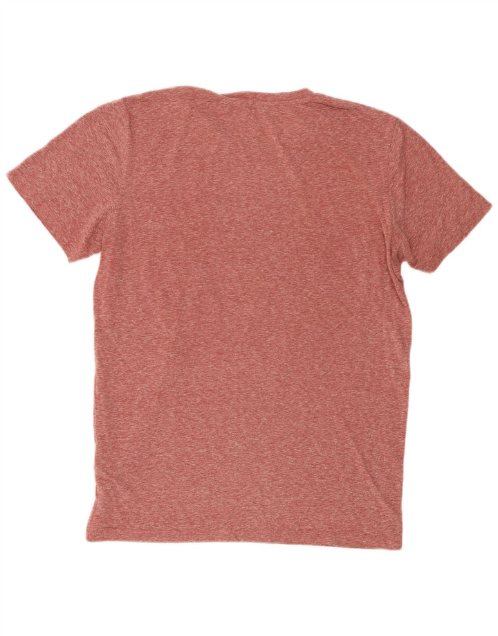 Jack & Jones Herren-T-Shirt mit Grafik, groß, kastanienbraun geflecktes Polyester