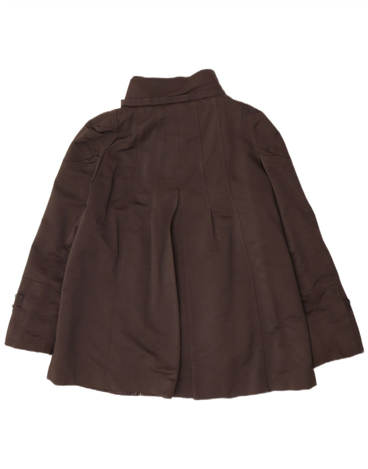 Zara Damen Windjacke UK 14 Große braune Baumwolle