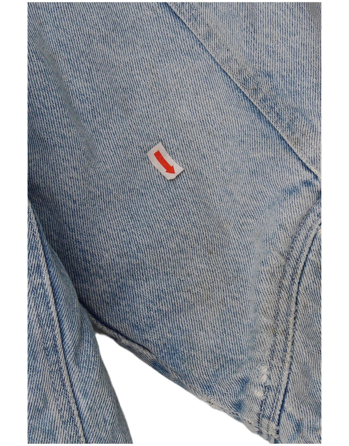 Uniform Herren Denim Sherpa Jacke UK 42 XL Blau