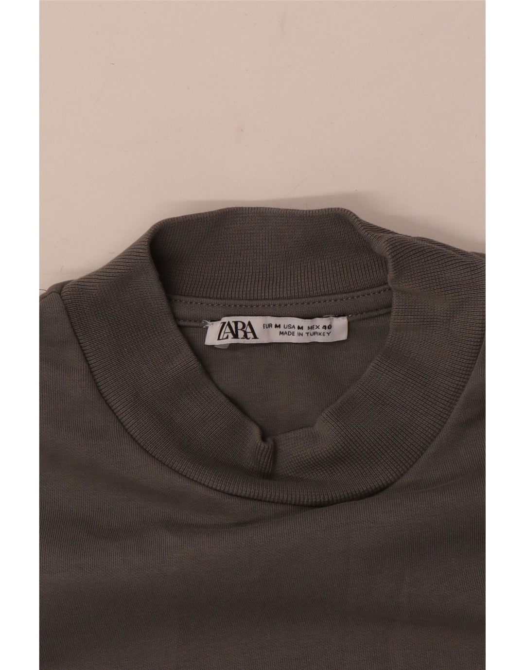 Zara Herren Sweatshirt Pullover Mittelgrau