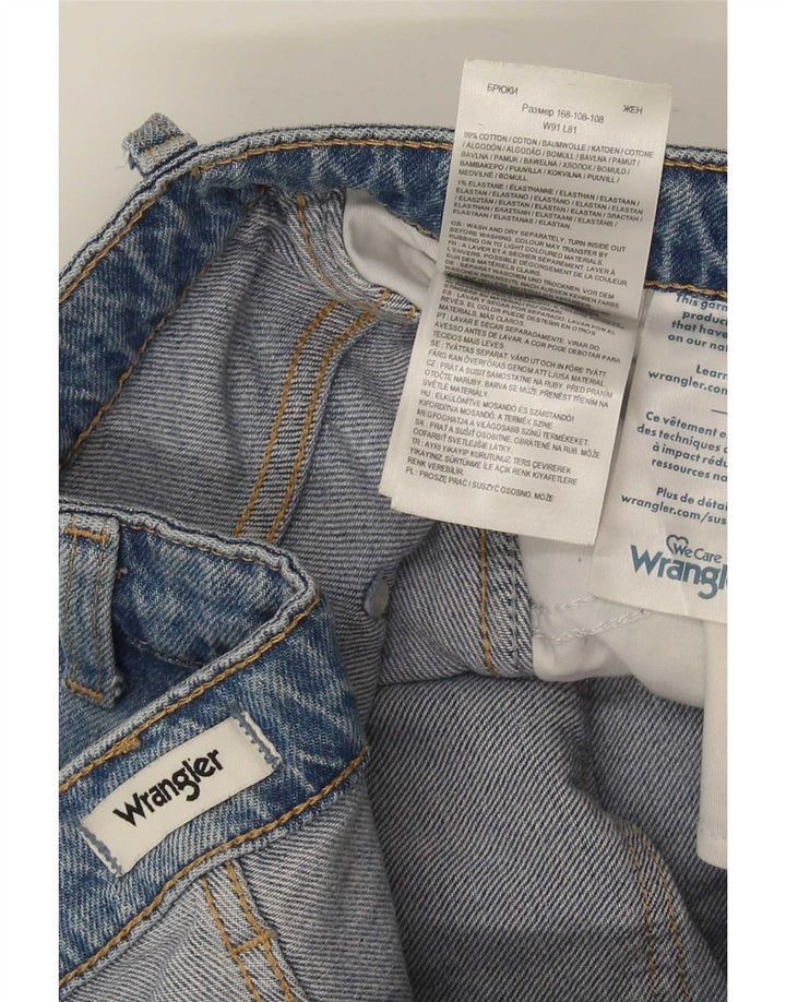 Wrangler Herren Mom Straight Jeans W36 L32 Blaue Baumwolle