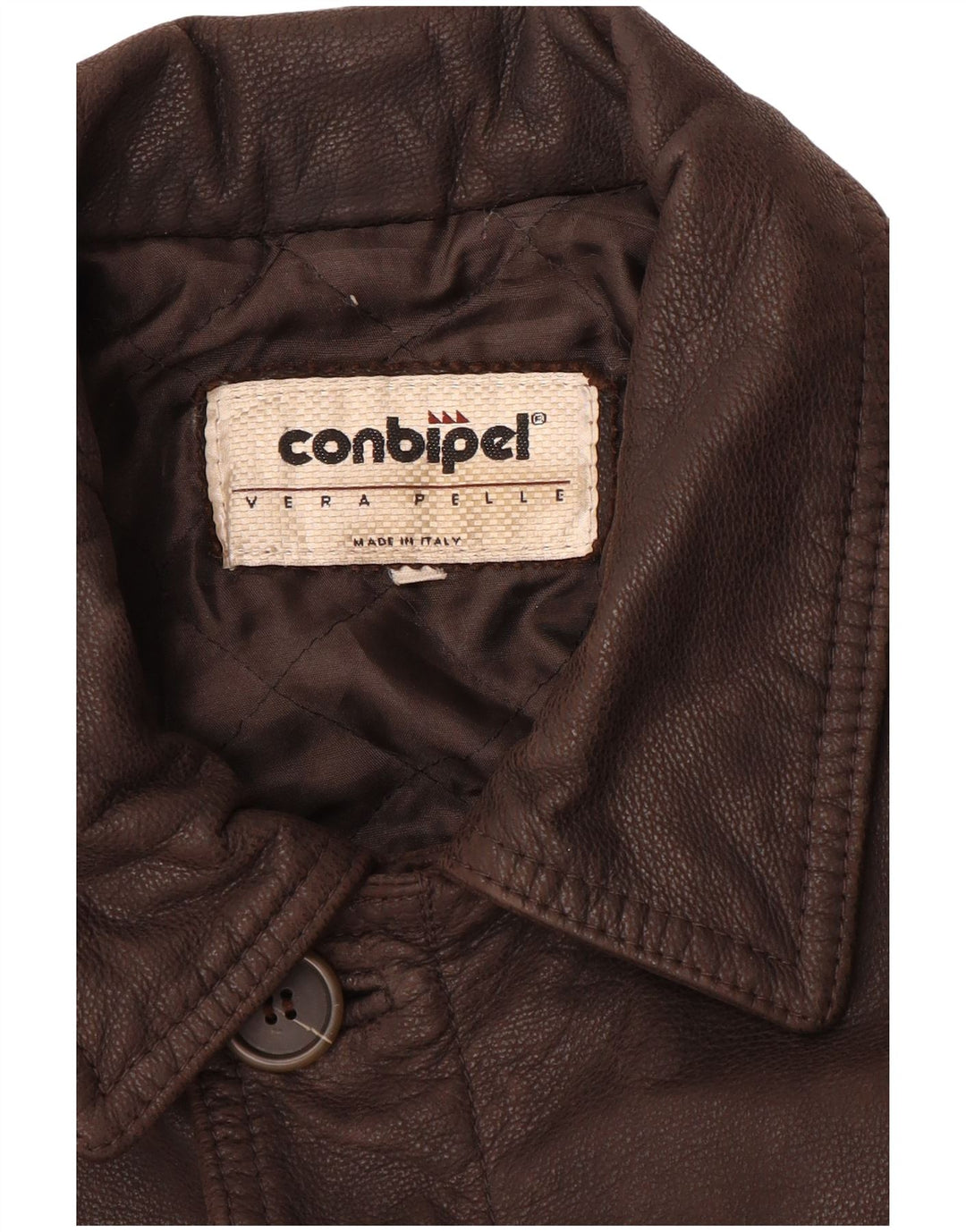 CONBIPEL Herren Lederjacke UK 42 XL Braunes Leder