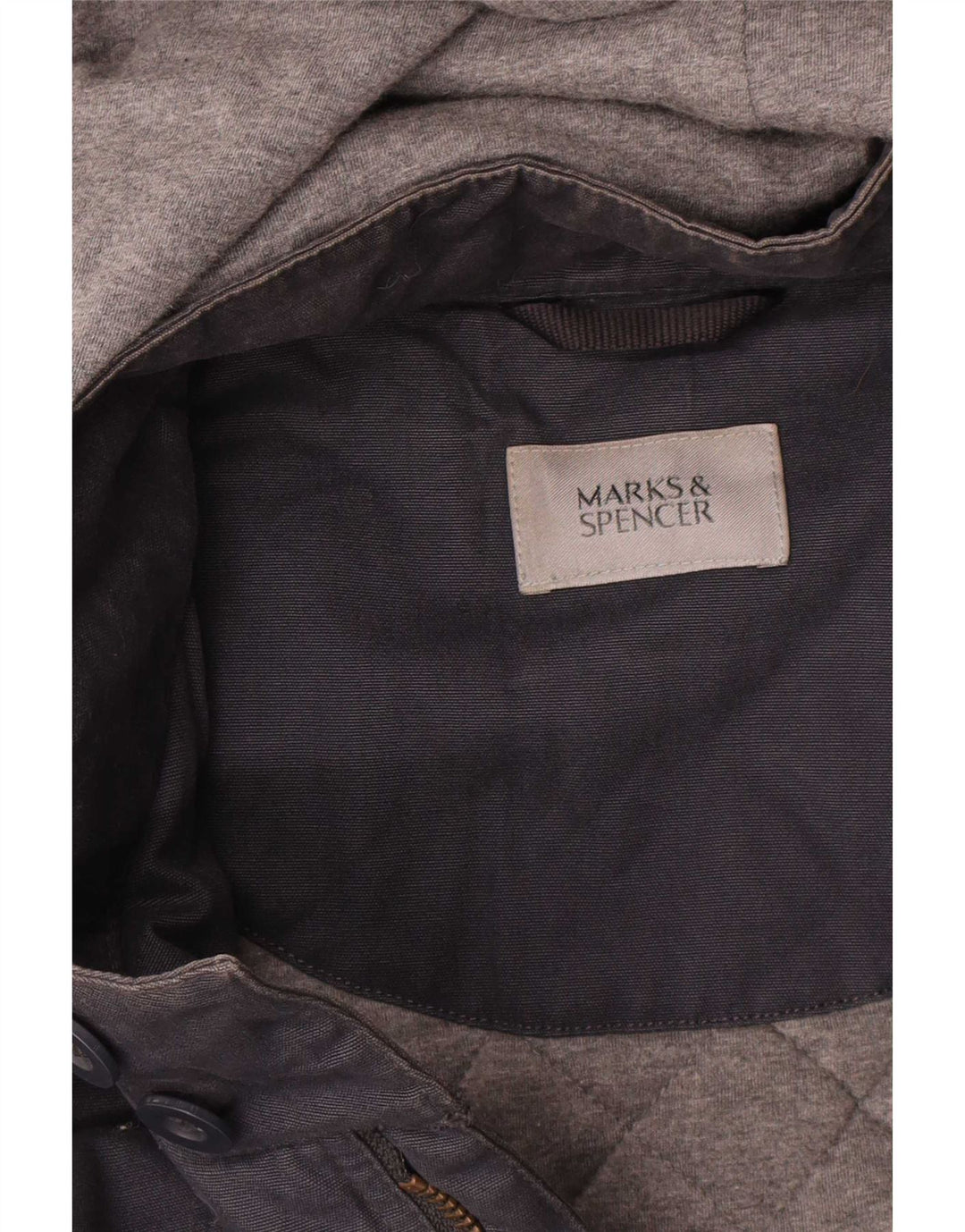 Marks & Spencer Herren-Parka mit Kapuze, UK 42, XL, Marineblau