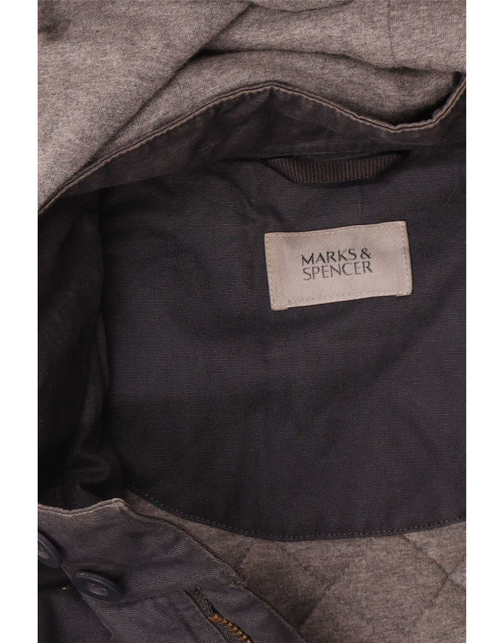 Marks & Spencer Herren-Parka mit Kapuze, UK 42, XL, Marineblau