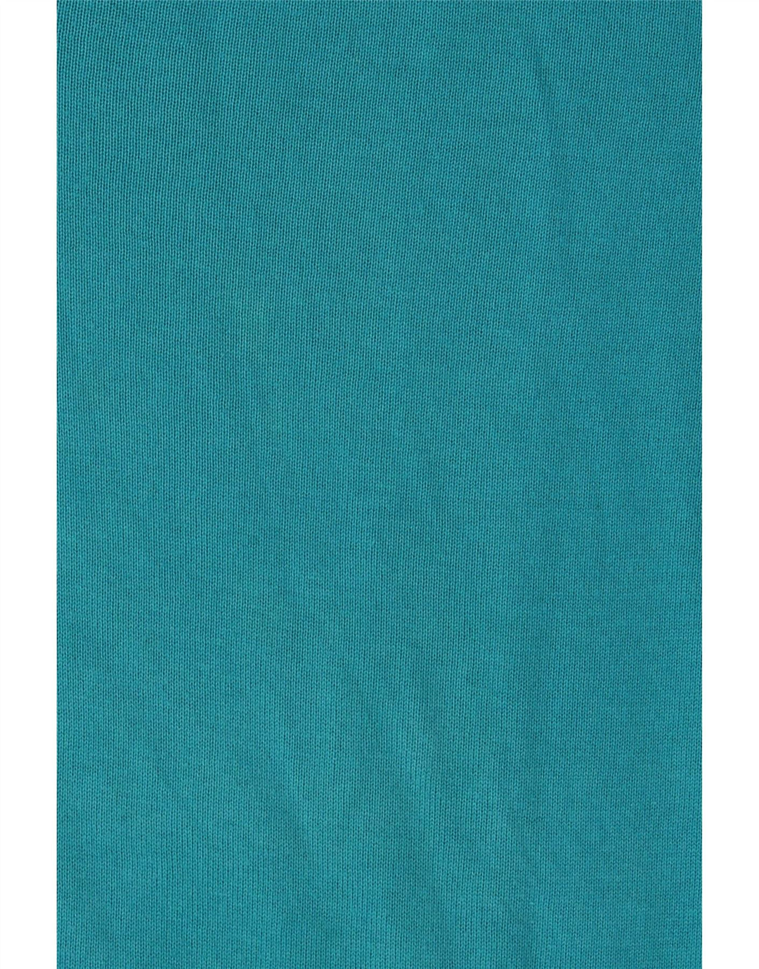 Massimo Dutti Damen-Pullover mit V-Ausschnitt, UK 14, mittelblaue Baumwolle