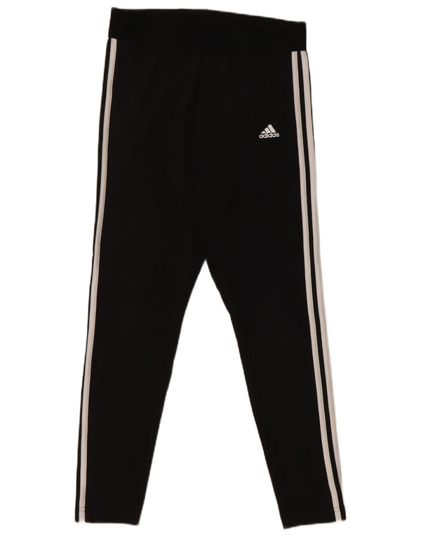 Adidas Damen Leggings UK 12/14 Mittelschwarze Baumwolle