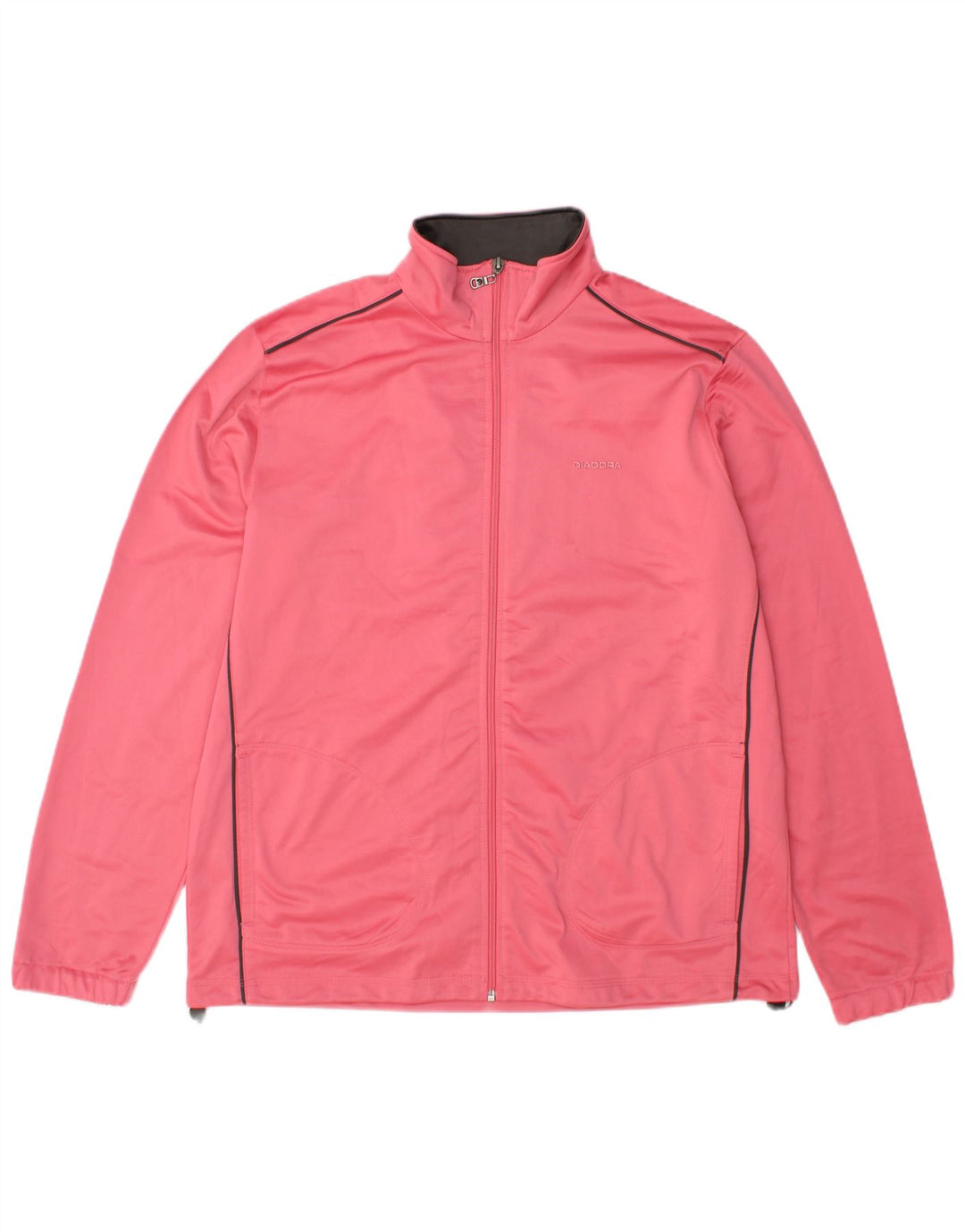 Diadora Damen-Trainingsanzug-Top-Jacke UK 18 XL Rosa Polyester