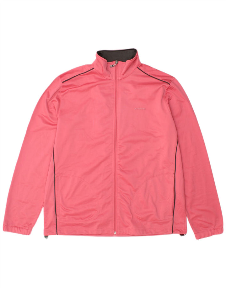 Diadora Damen-Trainingsanzug-Top-Jacke UK 18 XL Rosa Polyester