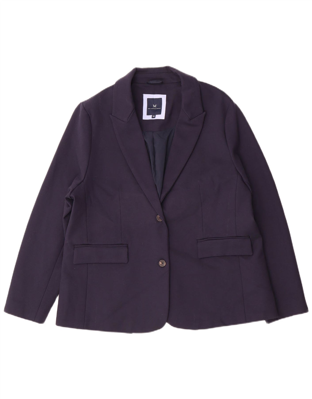 Crew Clothing Damen-Blazer mit 2 Knöpfen, Gr. 40, Marineblau, Viskose