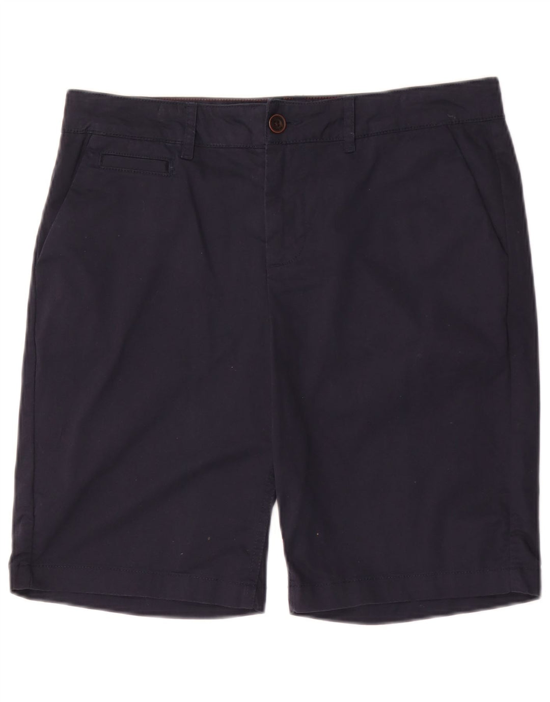 Fat Face Damen-Bermudashorts UK 12 Medium W34 Marineblaue Baumwolle