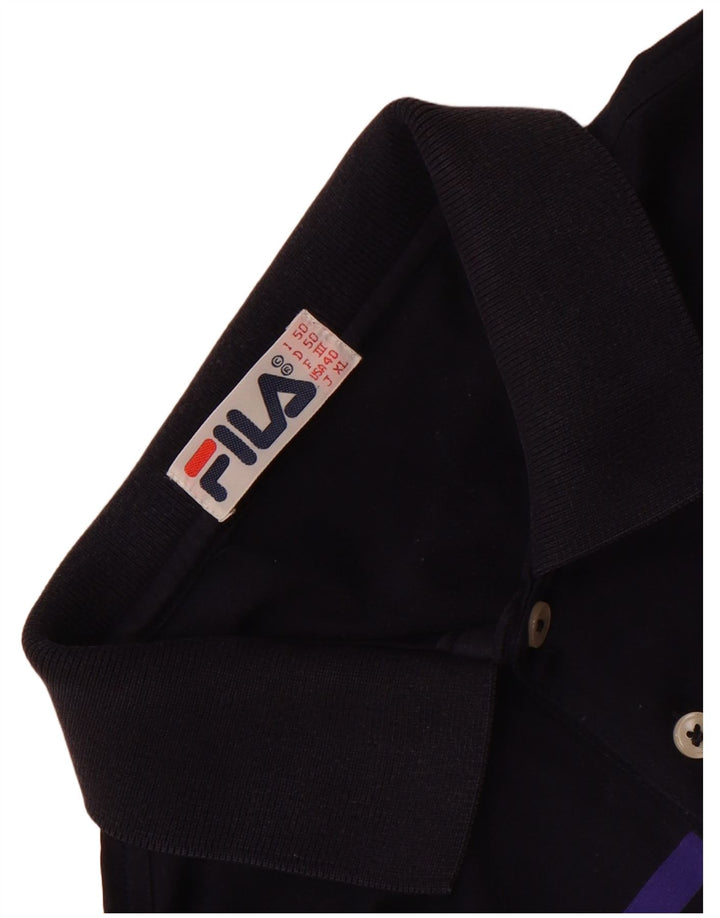 Fila Herren-Poloshirt IT 50 Medium Navy Blue Colourblock