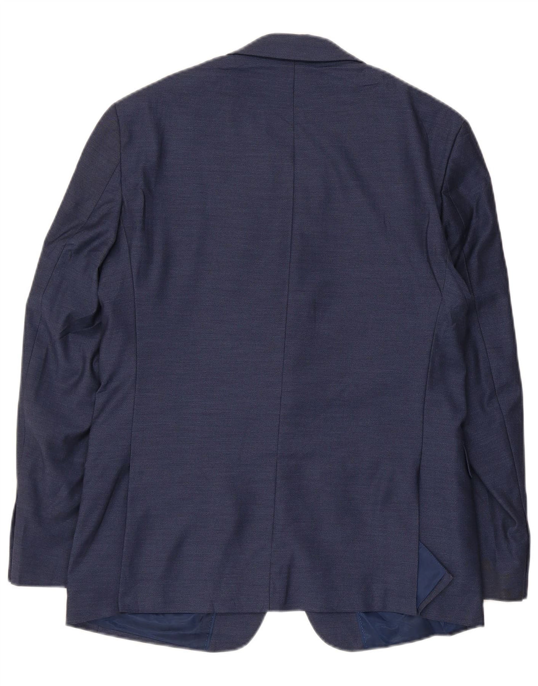 Calvin Klein Herren 2-Knopf-Blazerjacke UK 38 Mittelmarineblaues Polyester