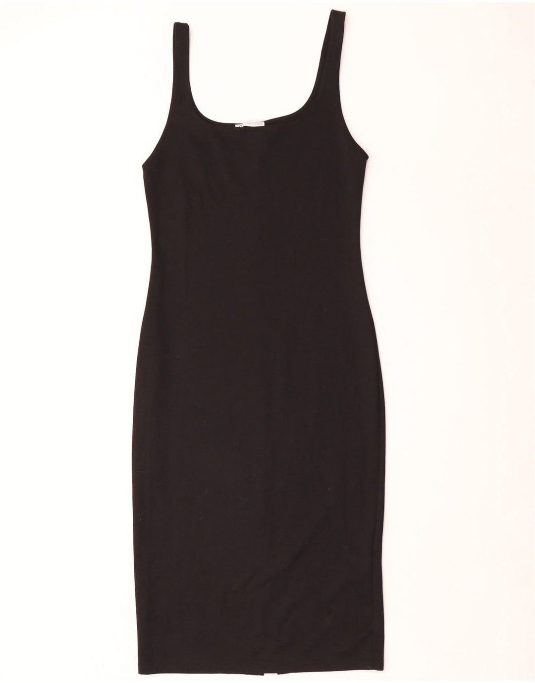 Ärmelloses, figurbetontes Damenkleid von Zara, Größe 44, Schwarz, Polyester