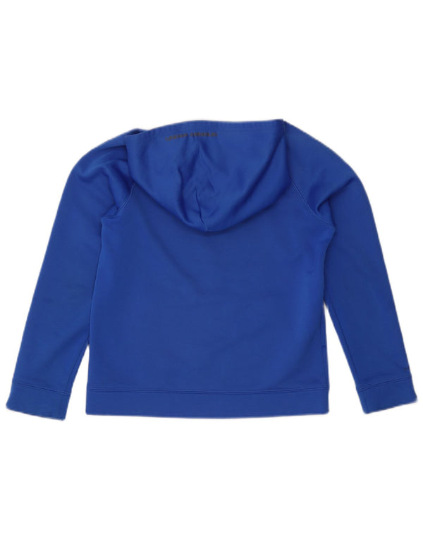 Under Armour Jungen-Kapuzenpullover mit Grafik, 9–10 Jahre, Mittelblau
