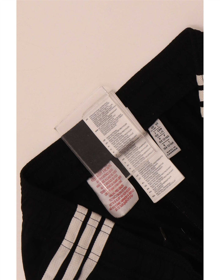 Adidas Sportshorts für Jungen, 13–14 Jahre, schwarzes Polyester