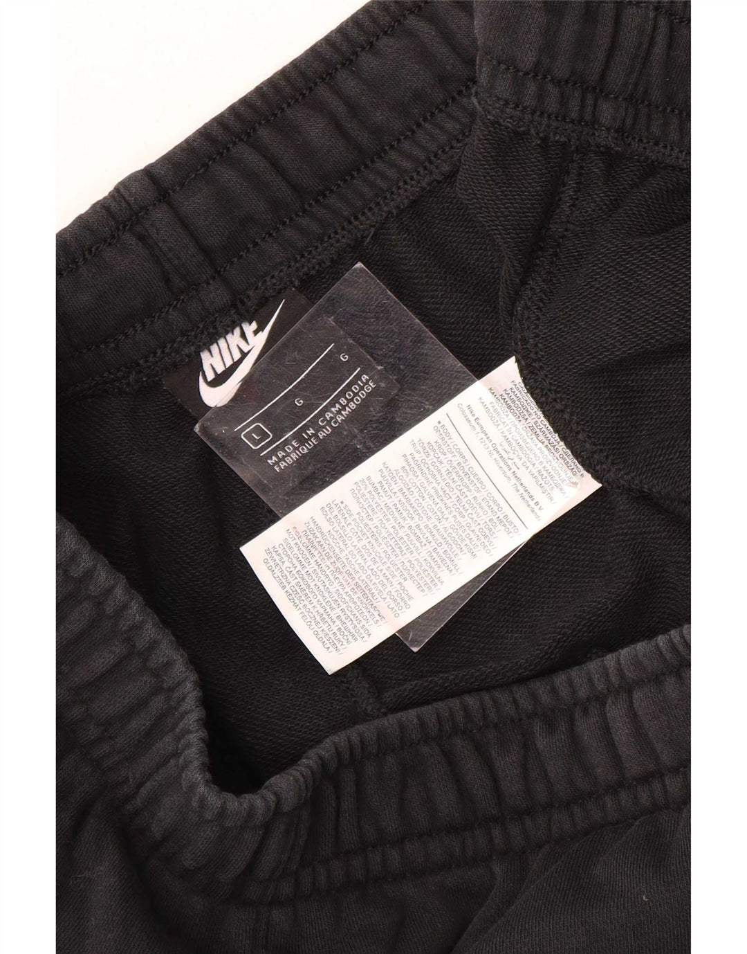 Nike Herren-Trainingshose, Jogginghose, Größe L, Schwarz, Baumwolle