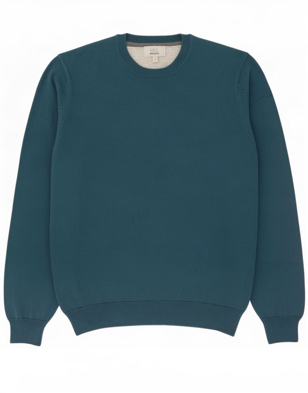 Marks & Spencer Herren-Pullover, reguläre Passform, Rundhalsausschnitt, Größe L, Grün