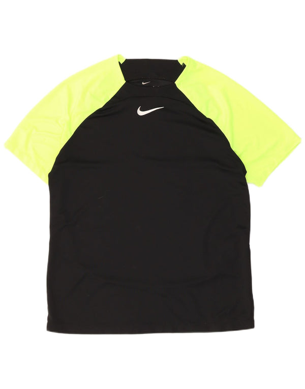 Nike Mens Dri Fit T-Shirt Top XL Black Colourblock Polyester