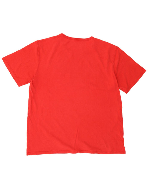 Champion Herren Heritage Graphic T-Shirt Top XL aus roter Baumwolle