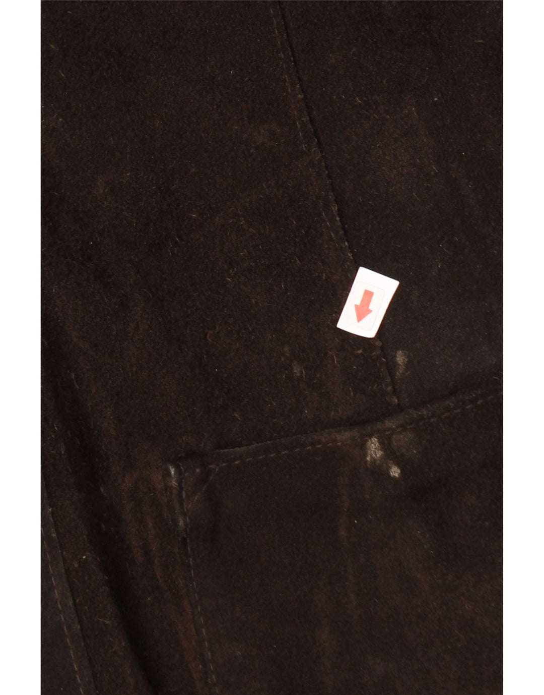 Vintage Damen Wildlederjacke UK 12 Mittelbraun