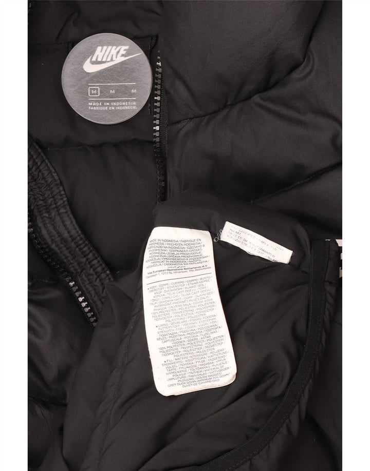 Nike Herren-Jacke mit Kapuze, gepolstert, Größe 38, mittelschwarz, Polyester