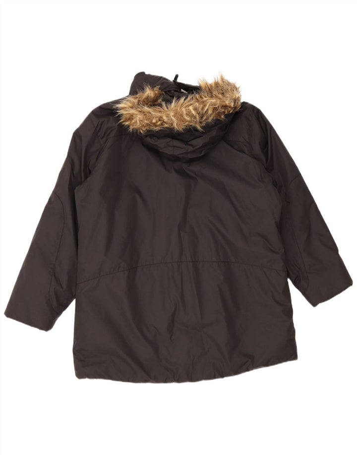 Helly Hansen Damen-Parkajacke mit Kapuze, UK 18, XL, Schwarz, Polyamid