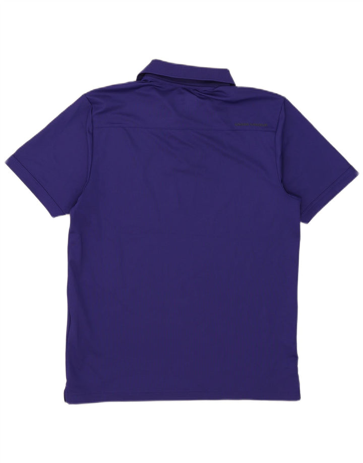 Under Armour Herren Heat Gear Poloshirt Mittelblaues Polyester
