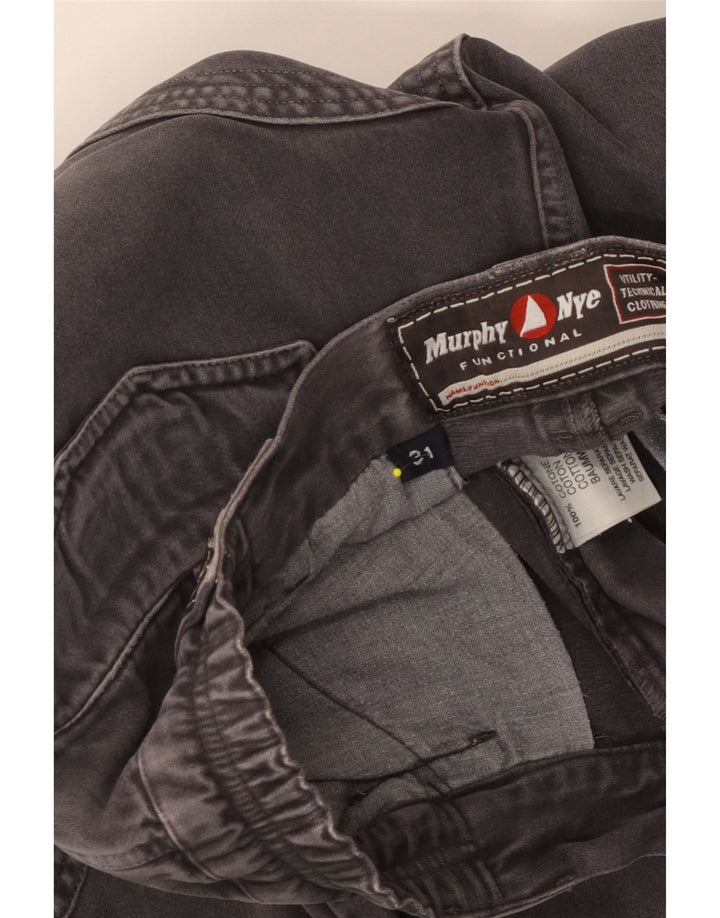 Murphy & Nye Herren Cargohose W31 L33 Graue Baumwolle