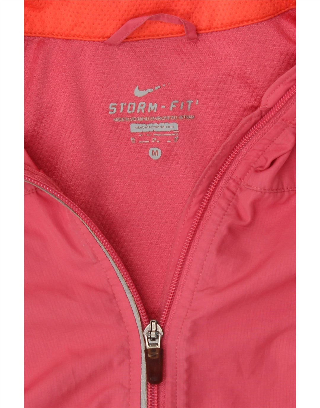 Nike Damen Storm-Fit Regenjacke UK 12 Mittelrosa Colourblock-Polyester