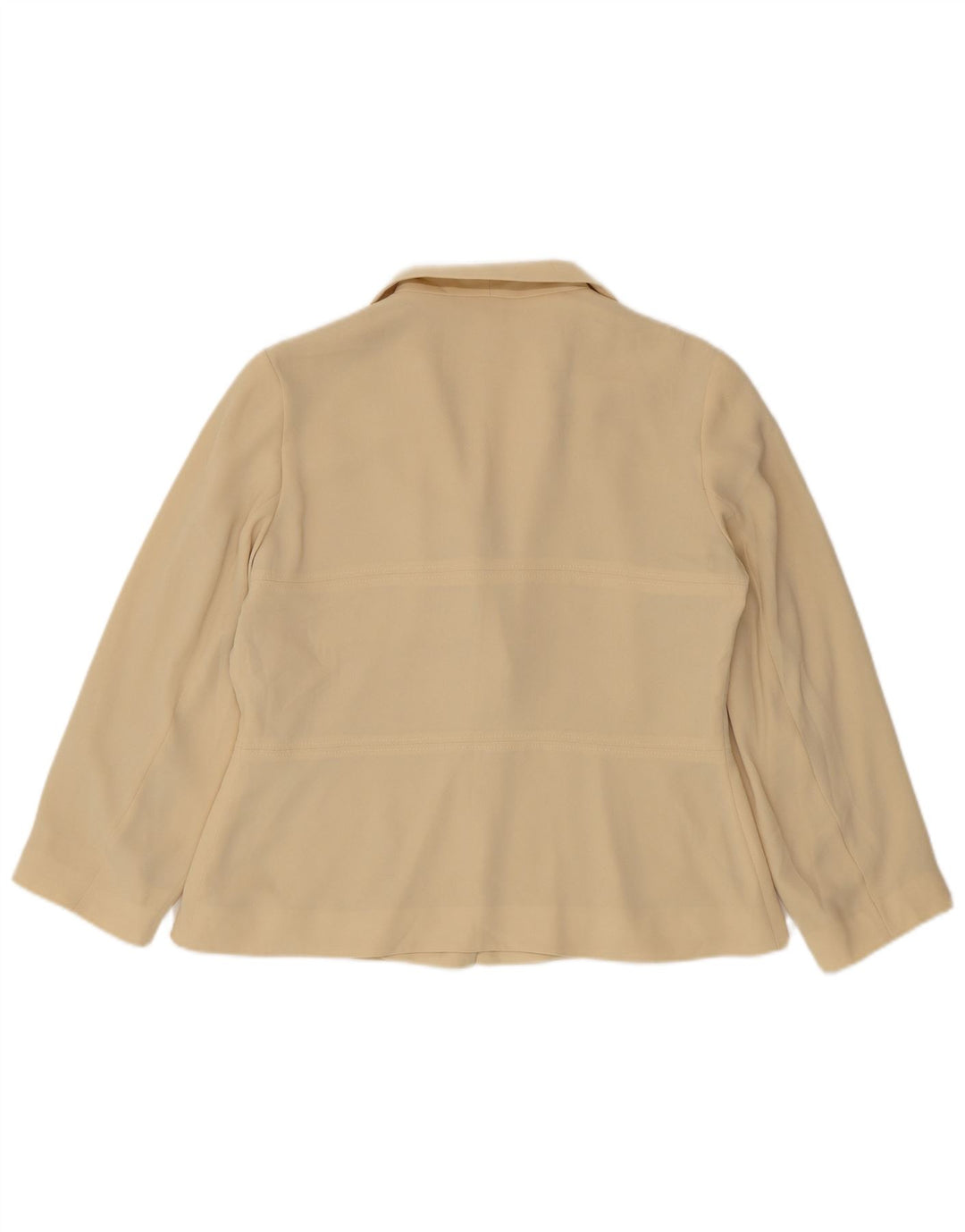 Zara Damen 2-Knopf-Blazerjacke US 14 XL Beige Polyester
