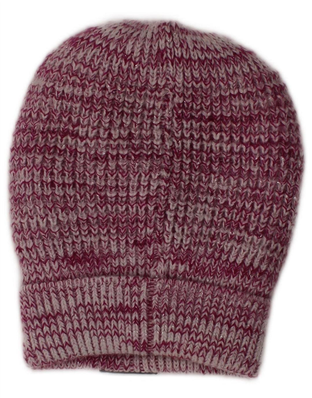 SUPERDRY Womens Knit Beanie Hat One Size Pink Flecked Polyester Winter