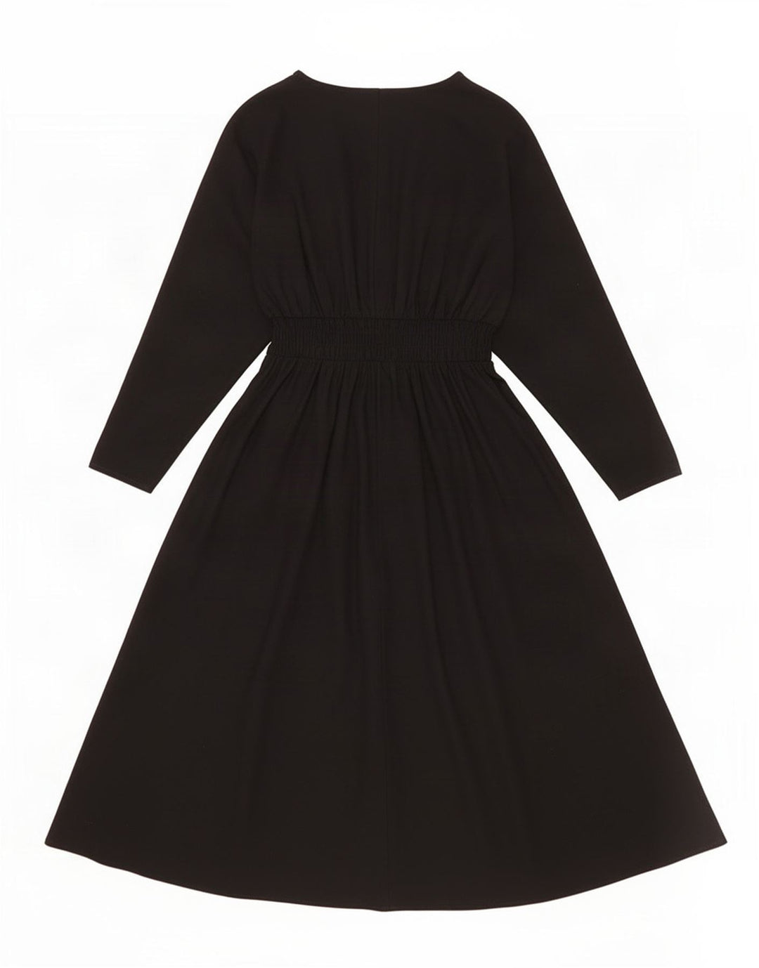 Zara Damen-Maxikleid mit 3/4-Ärmeln, UK-Größe 44, Mittelschwarz, Polyester