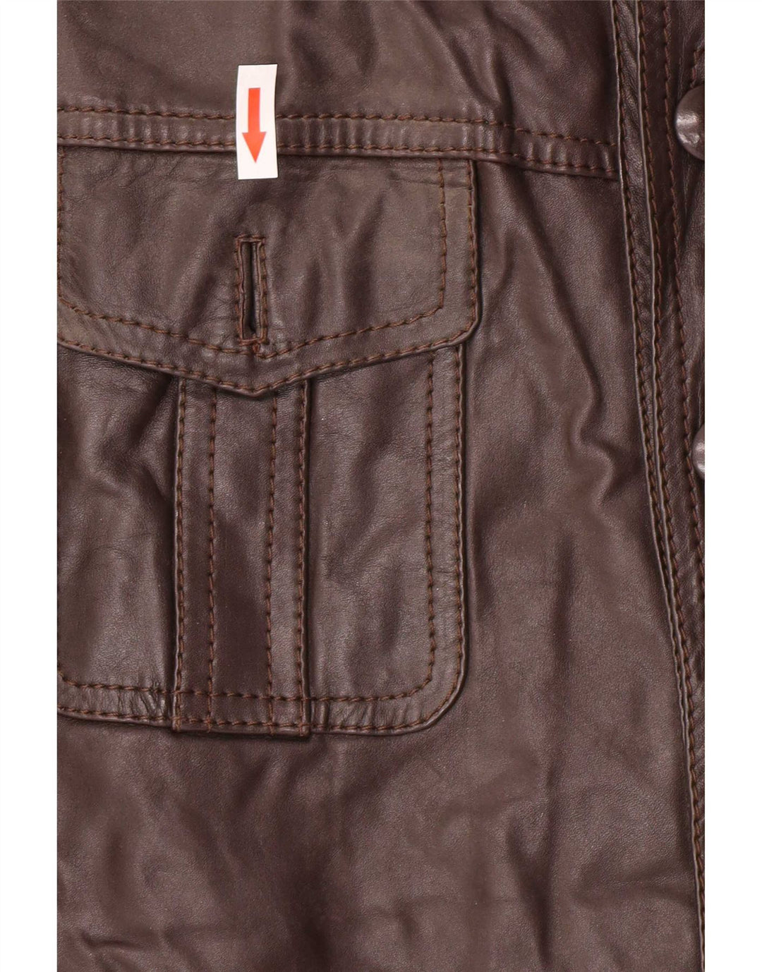Vintage Herren Lederjacke UK 36 Small Brown