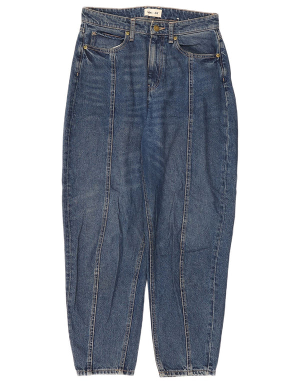 Lee Damen High Waist Tapered Jeans EU 38 Medium W28 L27 Blaue Baumwolle
