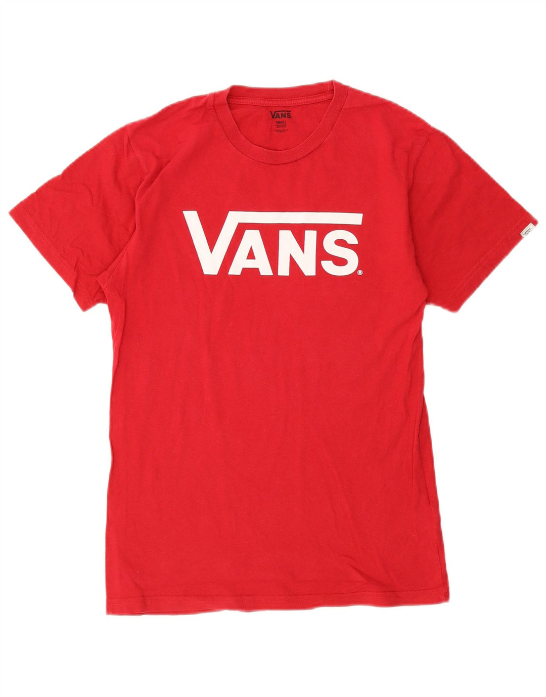 Vans Herren-T-Shirt mit Grafik, Größe S, Rot, Baumwolle