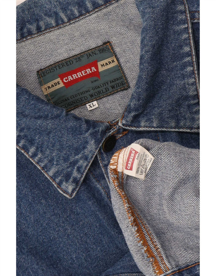 Carrera Herren Jeansjacke UK 42 XL Blaue Baumwolle
