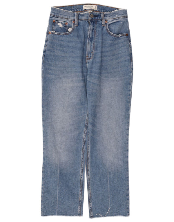 Abercrombie & Fitch Damen Curve Straight Jeans US 4 Small W27 L24 Blau