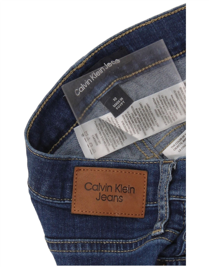 CALVIN KLEIN Damen Capri-Jeans W32 L22 Blaue Baumwolle