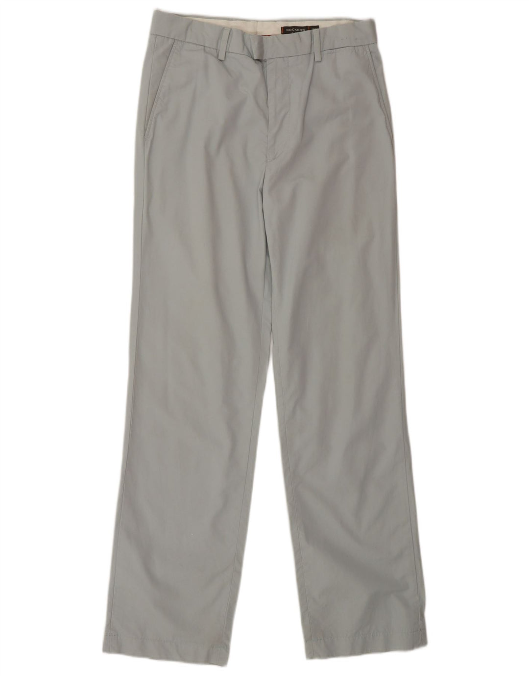 Dockers Gerade Chinohose für Herren, W31, L32, Grau, Baumwolle