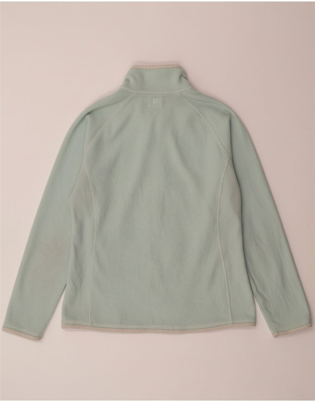 MOUNTAIN WAREHOUSE Womens Zip Neck Fleece Jumper UK 12 Medium Green