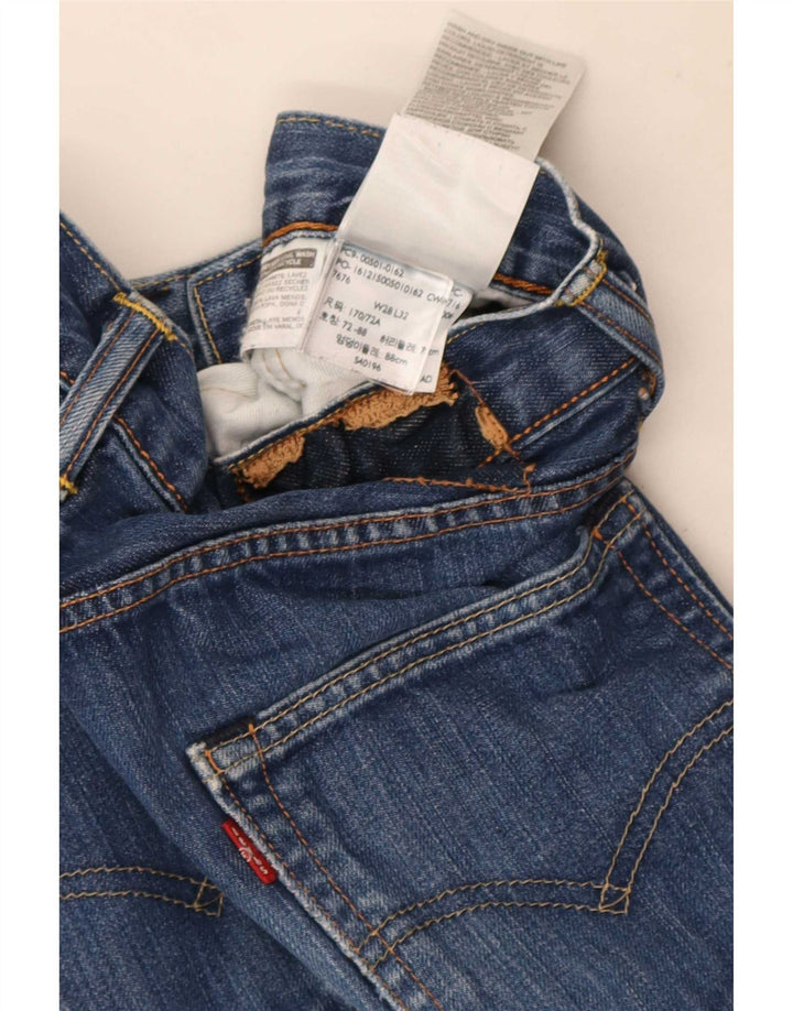 Levi's Herren Straight Jeans W28 L32 Blaue Baumwolle
