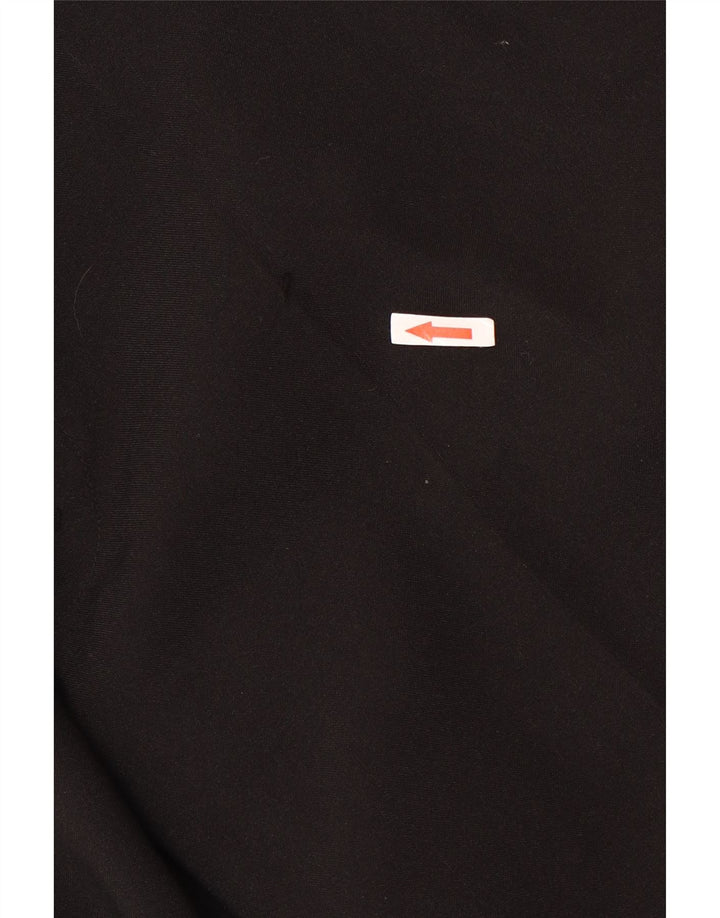 FARAH Herren Tapered Chino-Hose W42 L31 Schwarzes Polyester