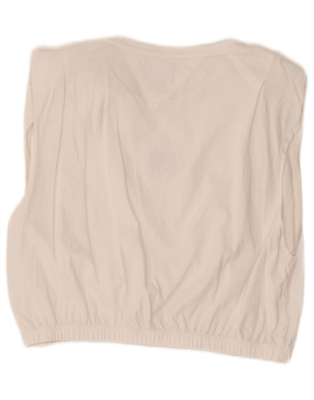 Tommy Hilfiger Damen Crop Vest Top UK 14 Large Weiß