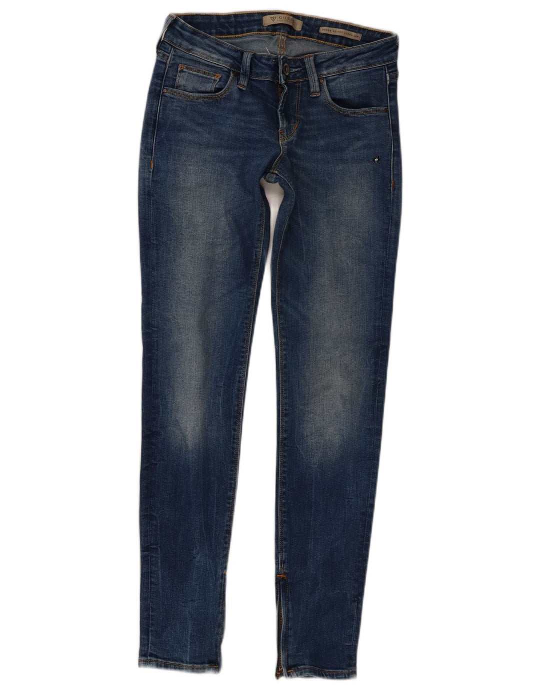 GUESS Damen Skinny Jeans mit niedriger Taille W26 L29 Blau